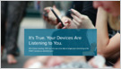Cox Media Group claims it can listen to conversations of consumers through microphones in smartphones, smart TVs, and other devices and use it to target ads (Joseph Cox/404 Media) Cox Media Group claims it can listen to conversations of consumers through microphones in smartphones, smart TVs, and other devices and use it to target ads (Joseph Cox/404 Media)