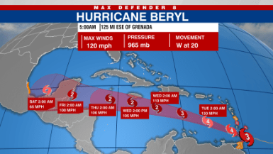 Weather Alert: Hurricane Beryl – Consular Agencies Closure and Transportation Information Weather Alert: Hurricane Beryl – Consular Agencies Closure and Transportation Information
